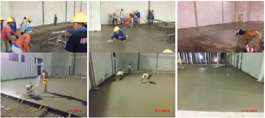 Floor Hardener at President University, Jababeka, West Java