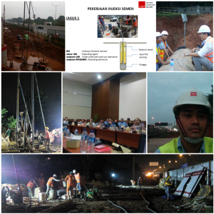 Spun Pile Void Grout @LRT Jakarta