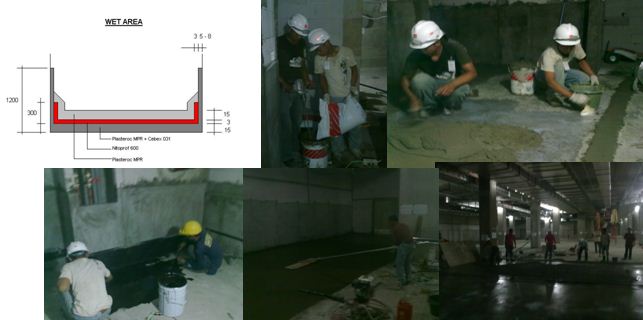 Multi Layer PU Waterproofing Coat & Super Flat Floor